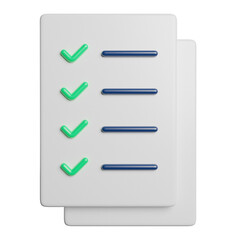 Fototapeta premium Checklist List Document
