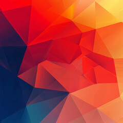 Obraz premium Rainbow background.Multicolor polygon illustration.Colorful polygonal banner template. Geometric background