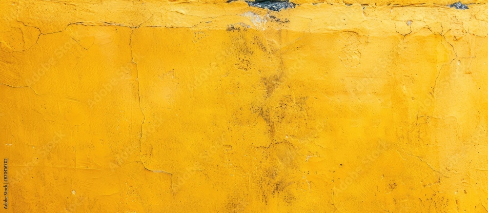 Poster plain yellow cement wall with space for adding text or images in the design - perfect as a copy spac