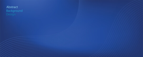 Abstract blue tech background with wavy lines. 