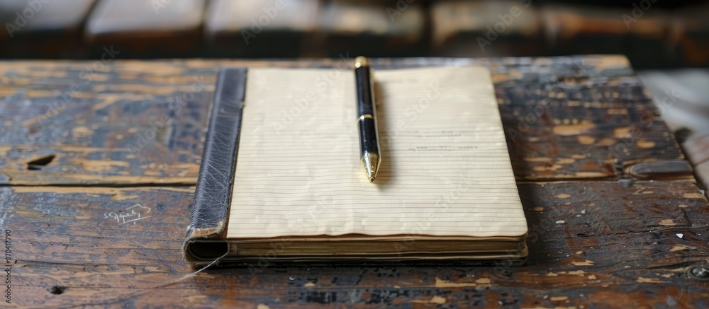 Poster compact notebook with ample copy space for jotting down notes and ideas.