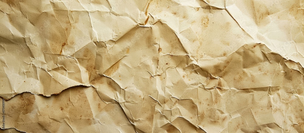 Poster close-up of an old, textured beige paper surface with space for text or images. copy space image. pl