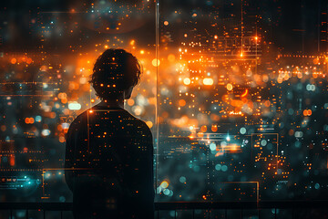 Business analysts working with complex datasets using data visualizations and analytical tools to derive insights