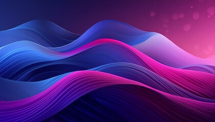 magenta dark blue smooth wavy background banner
