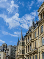 Antique building view in Luxembourg