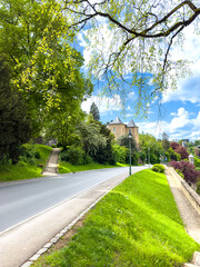 Street view of Luxembourg City, Luxembourg