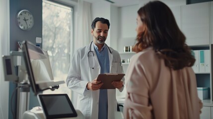 Fototapeta premium The doctor consulting patient