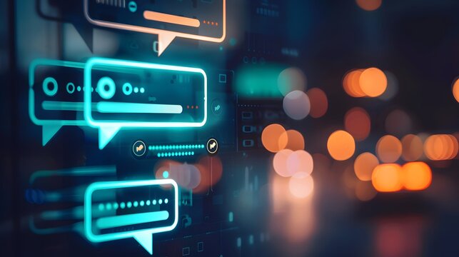 A chat window with a helpful AI chatbot responding to questions, generative AI