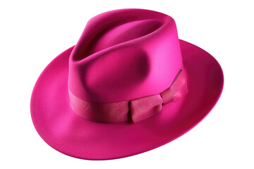 Pink hat isolated on transparent background