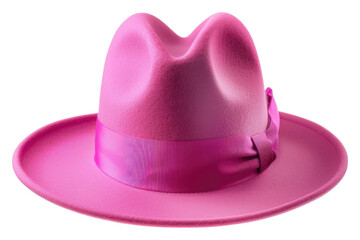 Pink hat isolated on transparent background