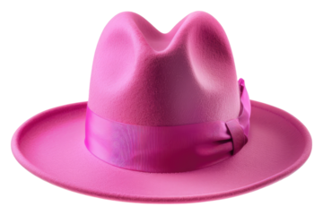 Pink hat isolated on transparent background