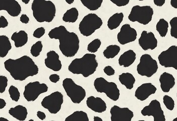 Black and white spotted cow skin texture background. To design square banners, postcards, social media posts.