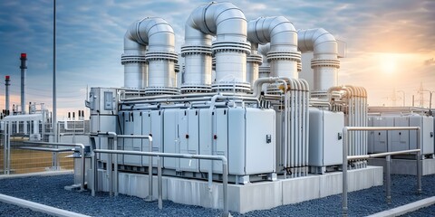 Natural gas power plants generate electricity using natural gas as fuel. Concept Power Generation, Natural Gas, Energy Sources, Electricity Production