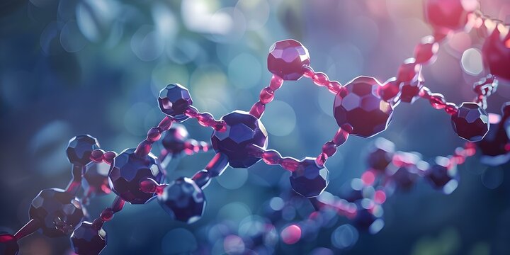 3D model showing hydroxocobalamin molecule structure ballan. Concept Chemical Structure, Hydroxocobalamin, 3D Model, Molecule, Ball and Stick Model