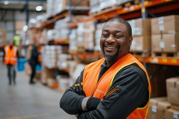 warehouse worker portrait