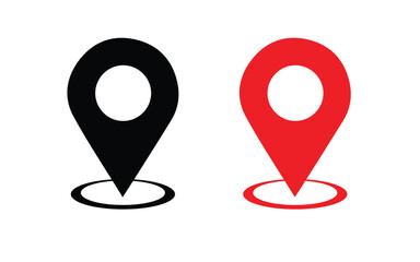  location pin icon symbol sign, map icon vector 