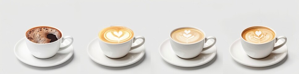 Obraz premium PNG element with transparent background of a cup of coffee