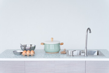 無人のキッチン