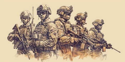Illustrated Combat Troops in Action