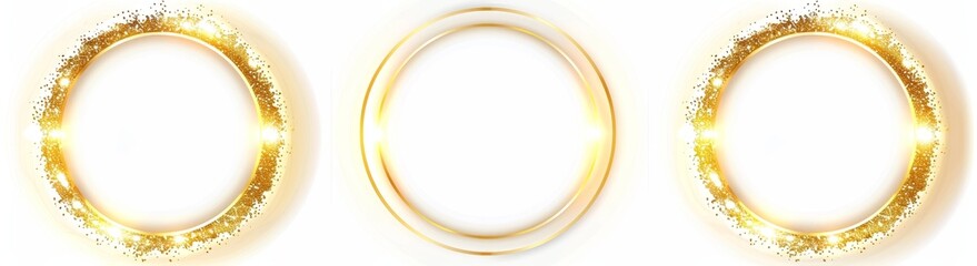 On a transparent background, a circle light effect png element is shown