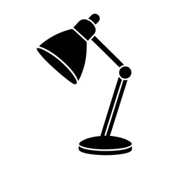 Table lamp icon, logo isolated vector art illustration