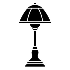 Table lamp icon, logo isolated vector art illustration