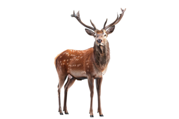 a deer with antlers standing
