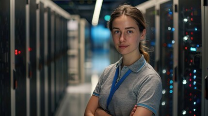 The IT Engineer in Server Room
