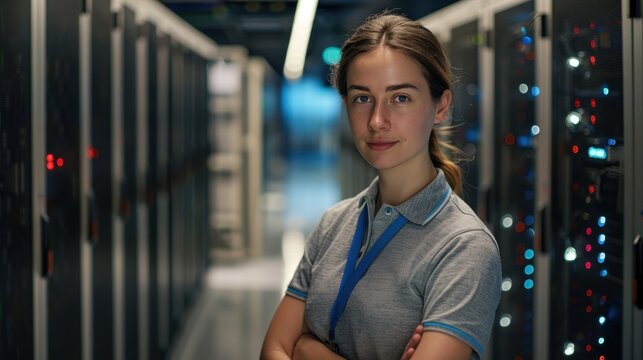 The IT Engineer in Server Room