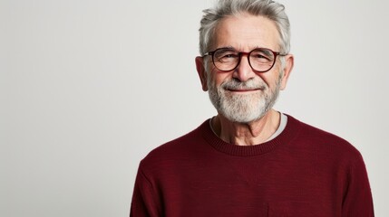 Obraz premium The smiling elderly man