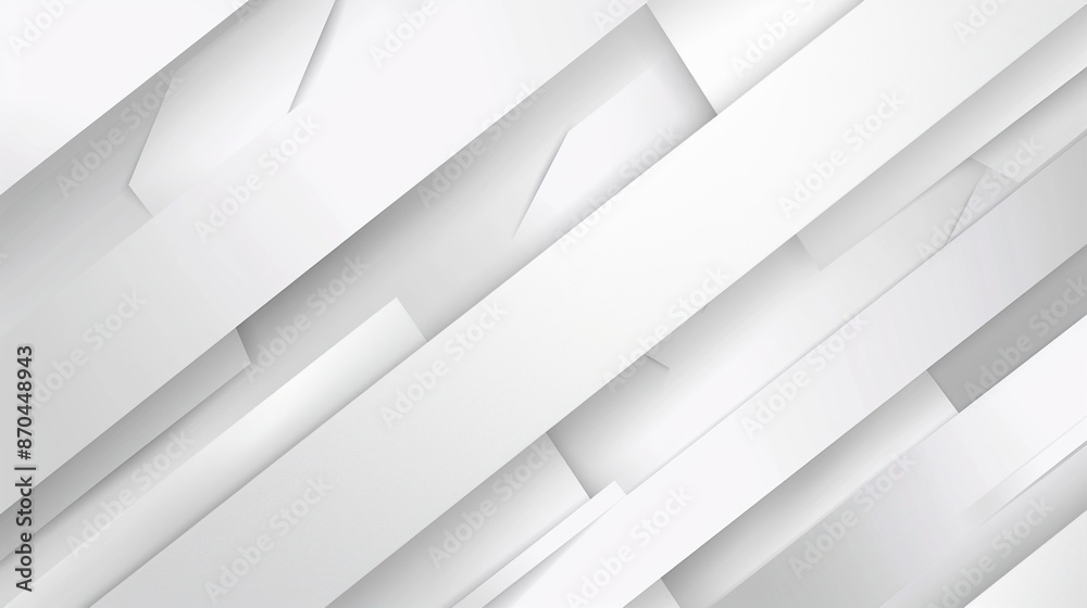 Wall mural Abstract White Geometric Background