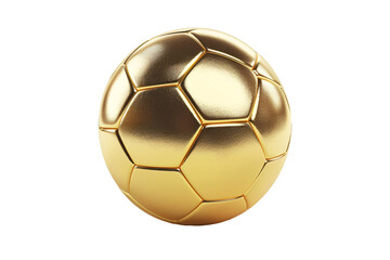 a gold football ball on a white background