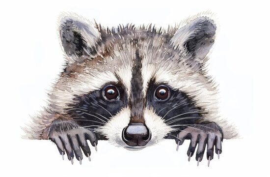 Raccoon clip art preview