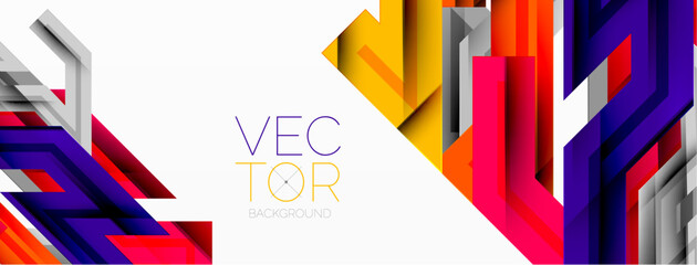 Dynamic lines geometric background. Vector Illustration For Wallpaper, Banner, Background, Card, Book Illustration, landing page