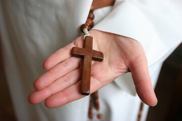Rosary worn by a Dominican nun. Catholic Church. France.