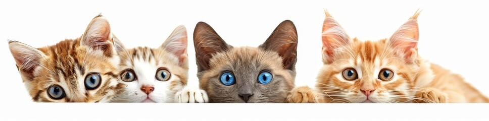 This png element has a transparent background with cats peeking out from it