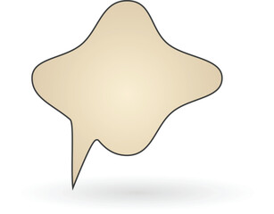 Speech bubble can be used as comic