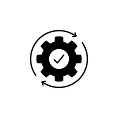 Automation pixel perfect linear icon. Manufacturing process. Boost efficiency. Replacing manual labor. Thin line illustration. Contour symbol. Vector outline drawing. Editable stroke. Arial font used