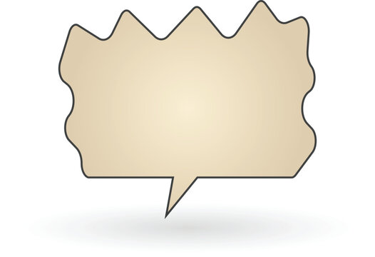 Speech bubble can be used as comic