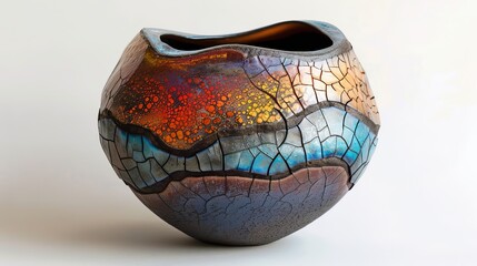 designed  vintage ceramic flower vase