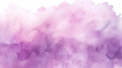 Abstract Watercolor Background with Purple and White