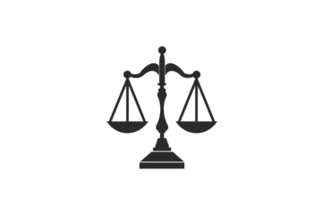 a black scale of justice