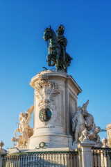 Statue of King José I on the Praça do Comércio (Commerce Square) in Lisbon.