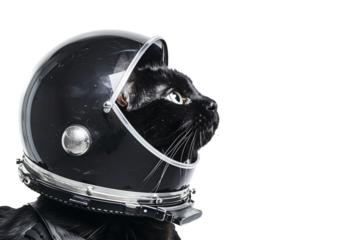 a cat wearing a helmet