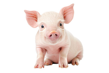 a close up of a pig
