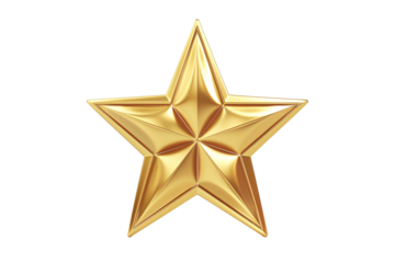 a gold star with a star in the middle
