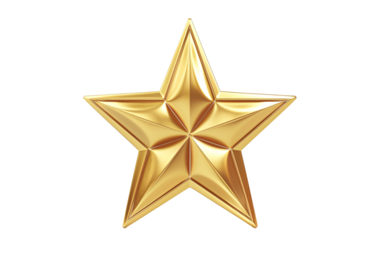 a gold star with a star in the middle