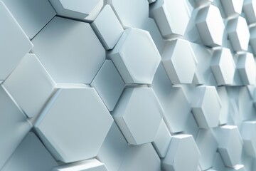 Naklejka premium 3d rendering of solid hexagonal exhibition background