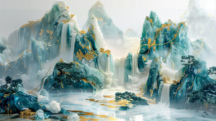 iceberg in the blue sky