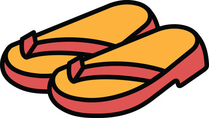 Japanese sandals are shown in black and white